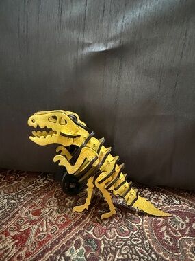 Coach Rexy Keychain Charm in metallic gold